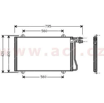 Sušič klimatizace chladič klimatizace bez sušičky [630*380*16]