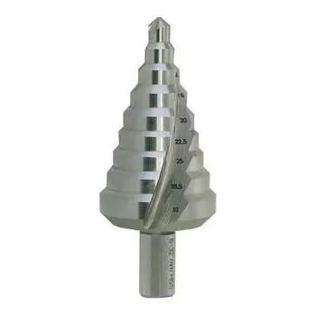 Vrták NÁSTROJE CZ Vrták stupňovitý HSS 6-32mm/9st. 6-9-12-16-20-22,5-25-28,5-32 stopka 10mm - VS12HSS