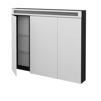 Koupelnový nábytek Dřevojas Třídveřová galerka AIR GA3OE 100 - N03 Graphite