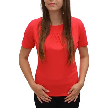 Dámská halenka Halenka Sabatti růžová nařasený dekolt Velikosti Sabatti: 44