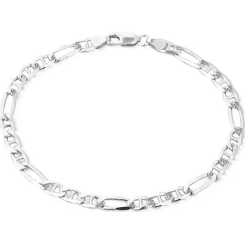 Náramek Stříbrný náramek figaro 21 cm