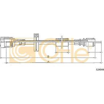 Náhon tachometru COFLE Hřídel tachometru S24044