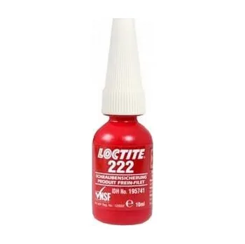 Průmyslové lepidlo Loctite 222 / 10 ml pro zajišťování a těsnění závitových spojů, které vyžadují snadnou demontáž za použití běžného ručního nářadí - LC-222-010