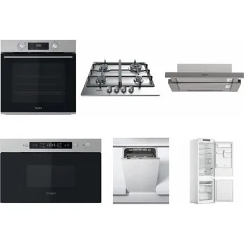 Set domácích spotřebičů WHIRLPOOL OMK58CU1SX + WHIRLPOOL TKRL 661 IX EU + WHIRLPOOL AKR 5390/1 IX + WHIRLPOOL MBNA910X + WHIRLPOOL WSIC 3M27 C + WHIRLPOOL WHC18 T311