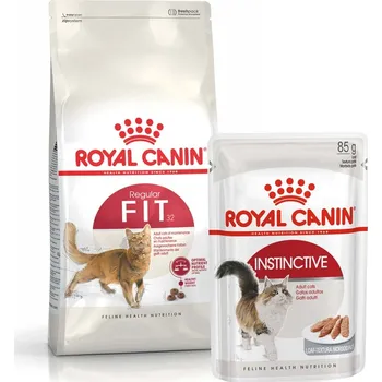 Krmivo pro kočku ROYAL CANIN FIT granule 10 kg + INSTINCTIVE kapsička 48× 85 g