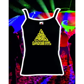 TEKNOSHOP Opidum Sound Eye tekno tílko s potiskem dámské XL černé