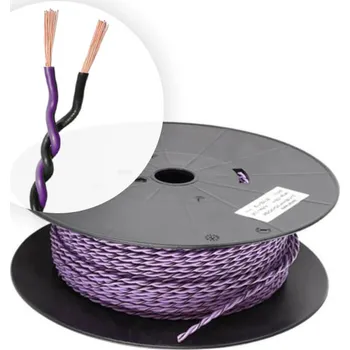 Elektronika ACV Twisted fialová dvoulinka 2x2,5qmm