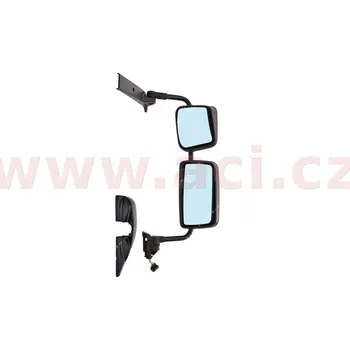 Auto zrcátko kompletní zpětné zrcátko el. ovládaný vyhřívaný s dlouhým ramenem (200 mm) černý R1200/R300 TRUCK P