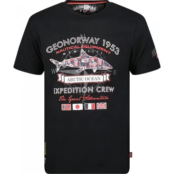 GEOGRAPHICAL NORWAY tričko pánské J-SHARK MEN M černá