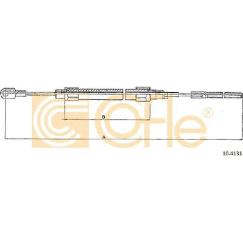 Lanko parkovací brzdy COFLE Tažné lanko, parkovací brzda 104131