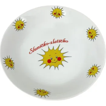 Talíř talíř hluboký d19 SLUNÍČKA porcelán