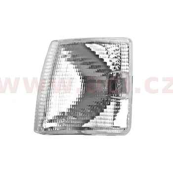Směrový světlomet přední blikač bílý s chromovaným rámečkem kompletní L