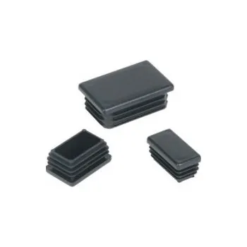 Plotový sloupek Zátka do jeklu obdélníková 60x80mm,černá / balení 100 ks