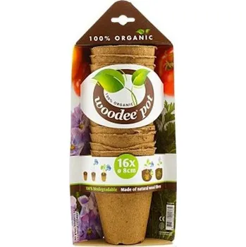 HGA Garden Woodee Pot 8 cm 16 ks
