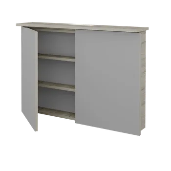 Koupelnový nábytek Dřevojas Dvoudveřová galerka SANI GA2O 100 - D05 Oregon