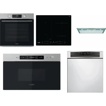 Set domácích spotřebičů WHIRLPOOL OMK58CU1SX + WHIRLPOOL WL B8160 NE + WHIRLPOOL AKR 650/1 IX + WHIRLPOOL MBNA910X + WHIRLPOOL WBC 3C34 PF X