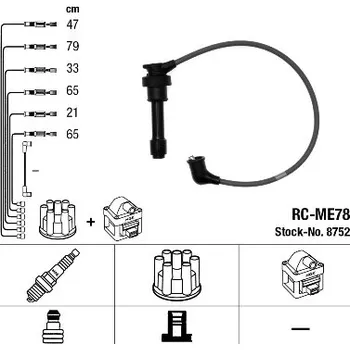 Zapalovací kabel NGK Sada kabelů pro zapalování 8752