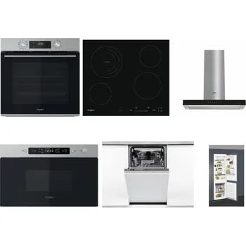 Set domácích spotřebičů WHIRLPOOL OMK58CU1SX + WHIRLPOOL AKT 8900 BA + WHIRLPOOL WHBS 62F LT K + WHIRLPOOL MBNA910X + WHIRLPOOL WSIO 3O34 PFE X + WHIRLPOOL ART 66112