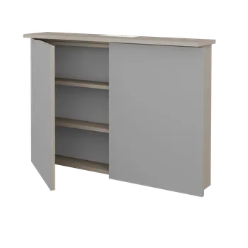 Koupelnový nábytek Dřevojas Dvoudveřová galerka SANI GA2O 100 - N07 Stone