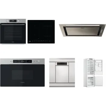 Set domácích spotřebičů WHIRLPOOL OMK58CU1SX + WHIRLPOOL WL B8160 NE + WHIRLPOOL WCT3 64 FLB X + WHIRLPOOL MBNA910X + WHIRLPOOL WSBO 3O34 PF X + WHIRLPOOL WHC18 T311