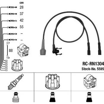 Zapalovací kabel NGK Sada kabelů pro zapalování 5595