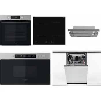 Set domácích spotřebičů WHIRLPOOL OMK58CU1SX + WHIRLPOOL WS Q2760 BF + WHIRLPOOL AKR 749/1 IX + WHIRLPOOL MBNA910X + WHIRLPOOL WSIO 3O34 PFE X