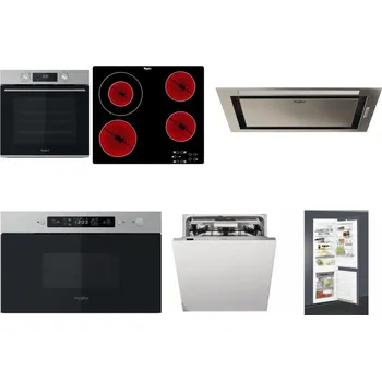 Set domácích spotřebičů WHIRLPOOL OMK58CU1SX + WHIRLPOOL AKT 8130/NE + WHIRLPOOL WCT3 64 FLB X + WHIRLPOOL MBNA910X + WHIRLPOOL WIO 3T133 PLE + WHIRLPOOL ART 65031