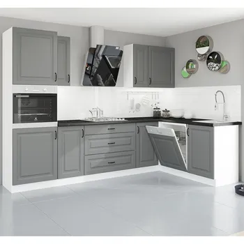 Kuchyňská linka Kuchyňská linka STILO bs | 285x167 | bílá/šedá