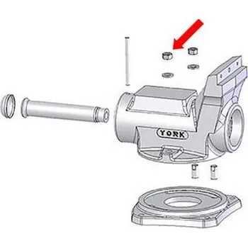 Typ Standard - matice 6HR (M10) náhradní díl YORK 100 {poz.24} - YK-ND-11-00-12-04