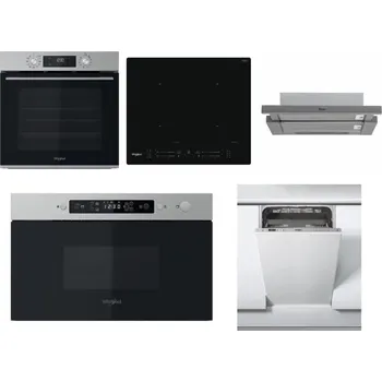 Set domácích spotřebičů WHIRLPOOL OMK58CU1SX + WHIRLPOOL WL S7260 NE + WHIRLPOOL AKR 749/1 IX + WHIRLPOOL MBNA910X + WHIRLPOOL WSIC 3M27 C