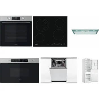 Set domácích spotřebičů WHIRLPOOL OMK58CU1SX + WHIRLPOOL AKT 8900 BA + WHIRLPOOL AKR 650/1 IX + WHIRLPOOL MBNA910X + WHIRLPOOL WSIO 3O34 PFE X + WHIRLPOOL WHC18 T311