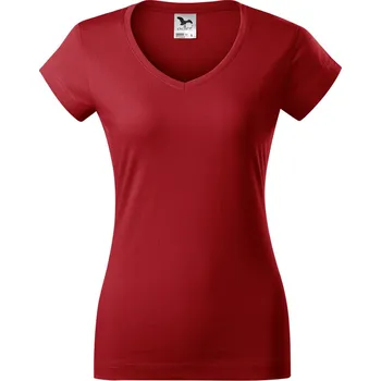 Malfini Fit V-NECK Dámské triko 162 červená XL