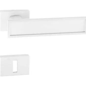 Dveřní kování TI - LINHA 3 Vario - RT 3039RT rozety BBQ, klika/klika WS - Bílá matná (152)