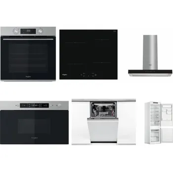 Set domácích spotřebičů WHIRLPOOL OMK58CU1SX + WHIRLPOOL WS Q2760 BF + WHIRLPOOL WHBS 62F LT K + WHIRLPOOL MBNA910X + WHIRLPOOL WSIO 3O34 PFE X + WHIRLPOOL WHC18 T311