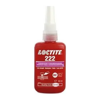 Průmyslové lepidlo Loctite 222 / 50 ml pro zajišťování a těsnění závitových spojů, které vyžadují snadnou demontáž za použití běžného ručního nářadí - LC-222-050