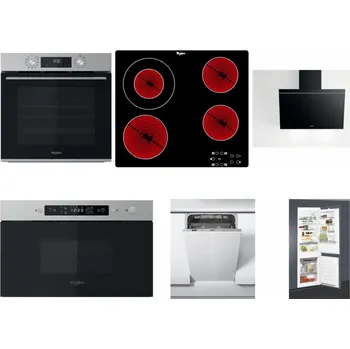Set domácích spotřebičů WHIRLPOOL OMK58CU1SX + WHIRLPOOL AKT 8130/NE + WHIRLPOOL AKR 62F LT K + WHIRLPOOL MBNA910X + WHIRLPOOL WSIC 3M27 C + WHIRLPOOL ART 65031