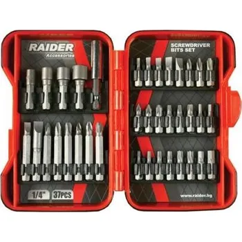 Bit Sada bitů 1/4" 37 ks RAIDER - TM-157793