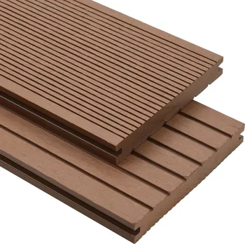 Terasové prkno WPC terasová prkna plná dřevoplast + příslušenství 20 m2 220 x 14 x 2 cm