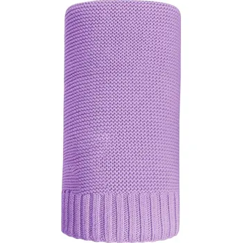 Dětská deka Bambusová pletená deka NEW BABY 100x80 cm fialová