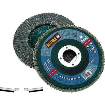 Brusný kotouč NÁSTROJE CZ Kotouč lamelový pr.115mm zirconium zr.60 na nerez šikmý 20 ks v bal. - certifikát OSA - IM-9-115-060