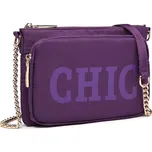 Fialová trendy crossbody kabelka Zayna