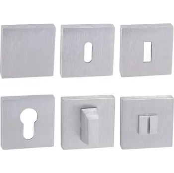 Dveřní kování TI - ROZETA - HR rozety BBQ OCS - Chrom broušený (96)