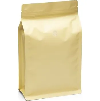 Sáček s plochým dnem | vanilkový mat | ZIP | ventil obsah 250g (130 x 225 + 65 mm)