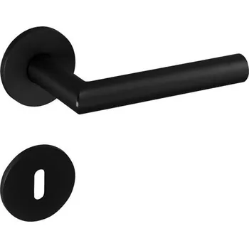 Dveřní kování TI - FAVORIT - R 4002 5S rozety BB, klika/klika BS - Černá matná (153)