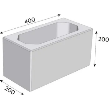 Zahradní obrubník Tvárnice CS-BETON SOLOBLOK základní 40/20/20 červená