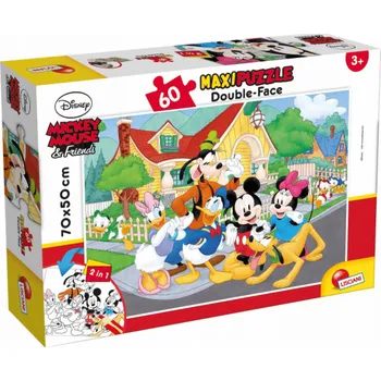 Dětské zboží Lisciani Oboustranné puzzle maxi 60 Mickey Mouse