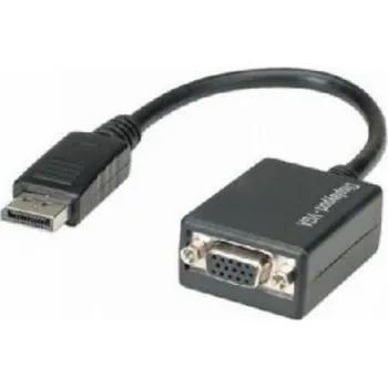 Video redukce Techly DisplayPort - D-Sub (VGA) AV adaptér černý (325325)