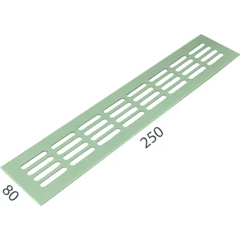 Větrací mřížka SRL - ALFA větrací mřížka šířka 80 x 250 mm 80 mm, 250 mm F9 - Nerez elox