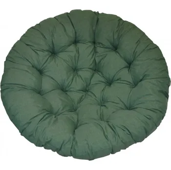 Podsedák Axin Trading s.r.o. Polstr deluxe na křeslo papasan 110 cm - tmavězelený melír