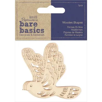 Výtvárné potřeby WEST DESIGN Ptáček - dřevěné dekorace 3 ks